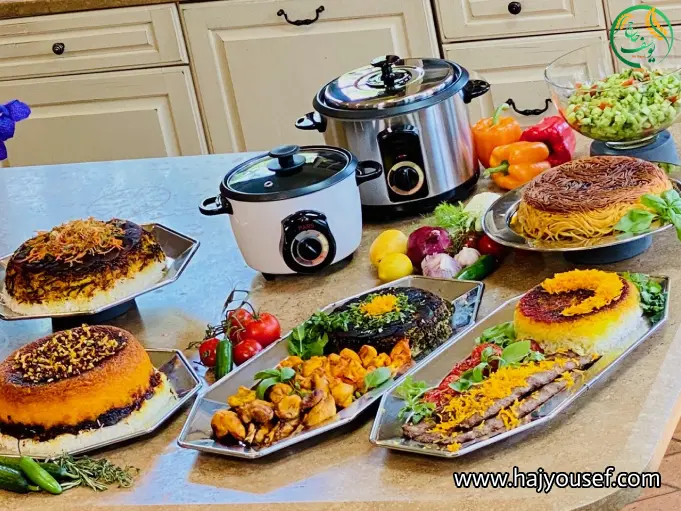 تهیه برنج در پلوپز