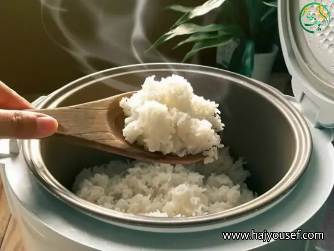 مراحل تهیه برنج در پلوپز