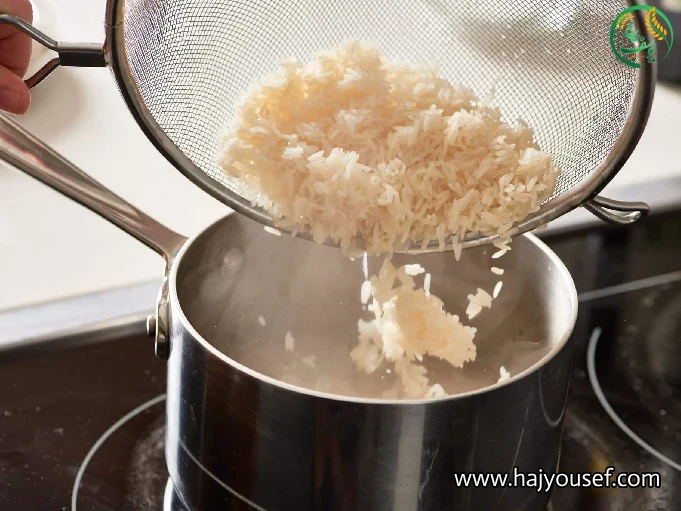 پخت برنج نیم دانه